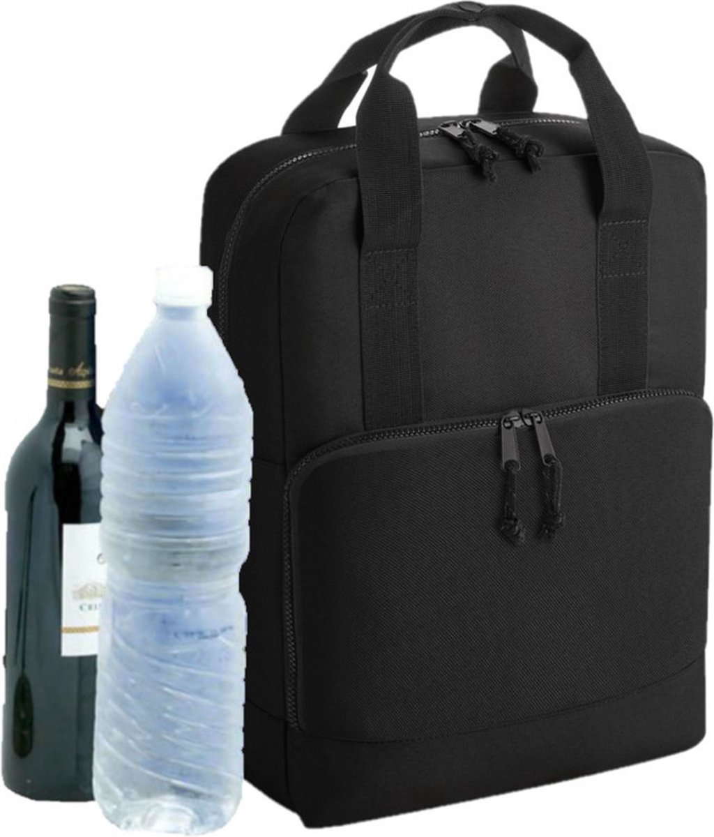 Koeltas rugtas - zwart - 14x30x40 cm - 16 liter - koeltassen rugzak