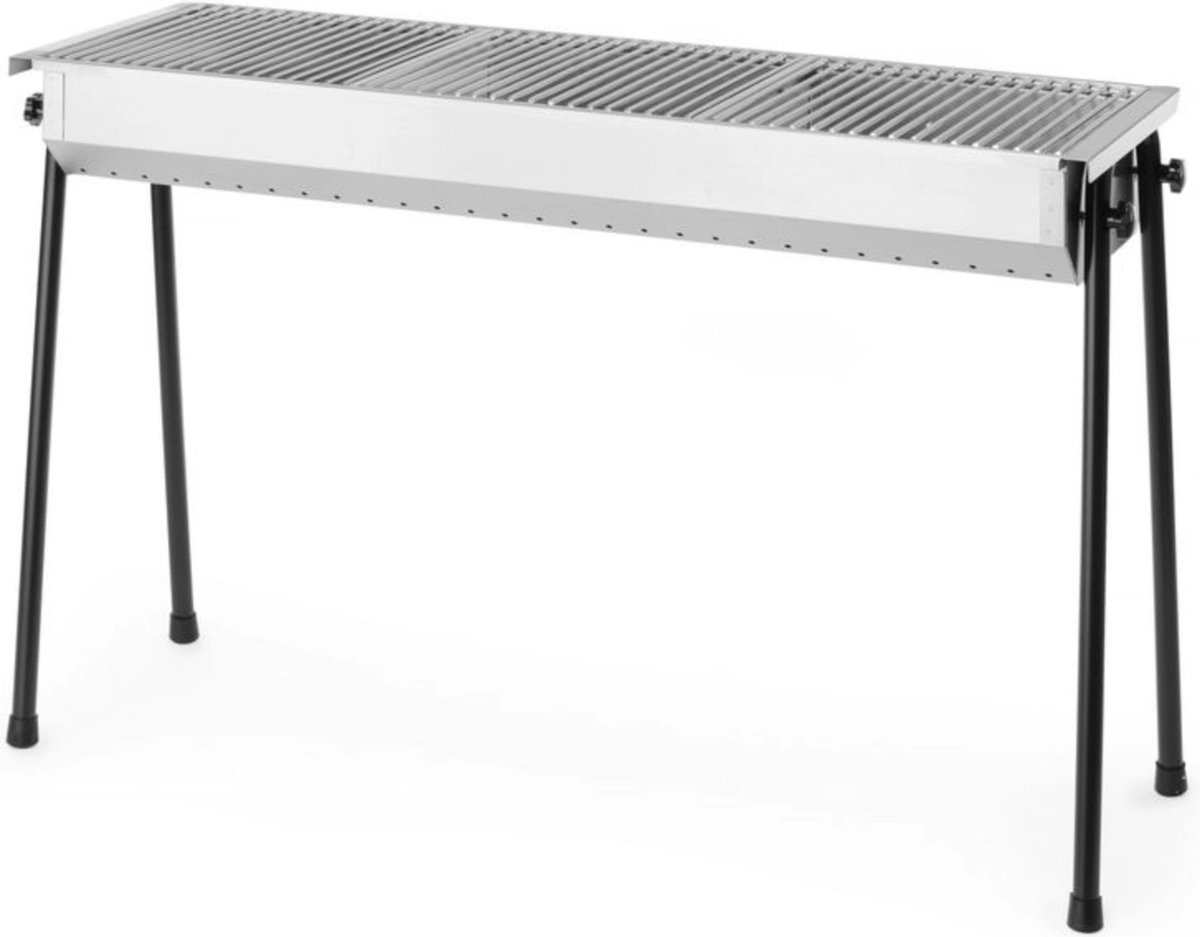 Hendi BBQ - Houtskoolbarbecue - 3 Roosters - Professionele Slagers Barbecue Houtskool - Model: Resto - 114,5x38x(H)77cm