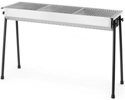 HENDI Houtskoolbarbecue – RVS – Demontabele poten – 3 roosters – 1145x380x770 mm