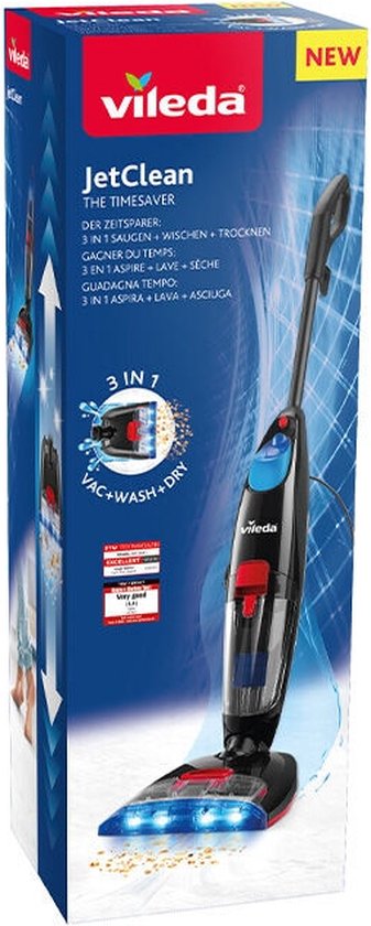 Vileda JetClean 3in1-Funktion für Hartböden Vileda JetClean 3in1-Funktion für Hartböden