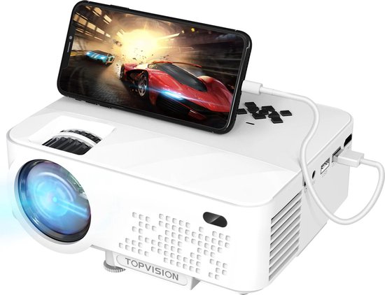 Gran Vida® - Mini Projector - 1080P HD - 240 Inch Scherm - 7000 Lumen - Home Theater