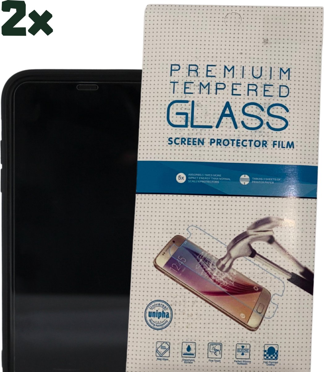 Screenprotector geschikt voor Apple iPhone 11 Pro - set van 2 stuks - gehard premium glas