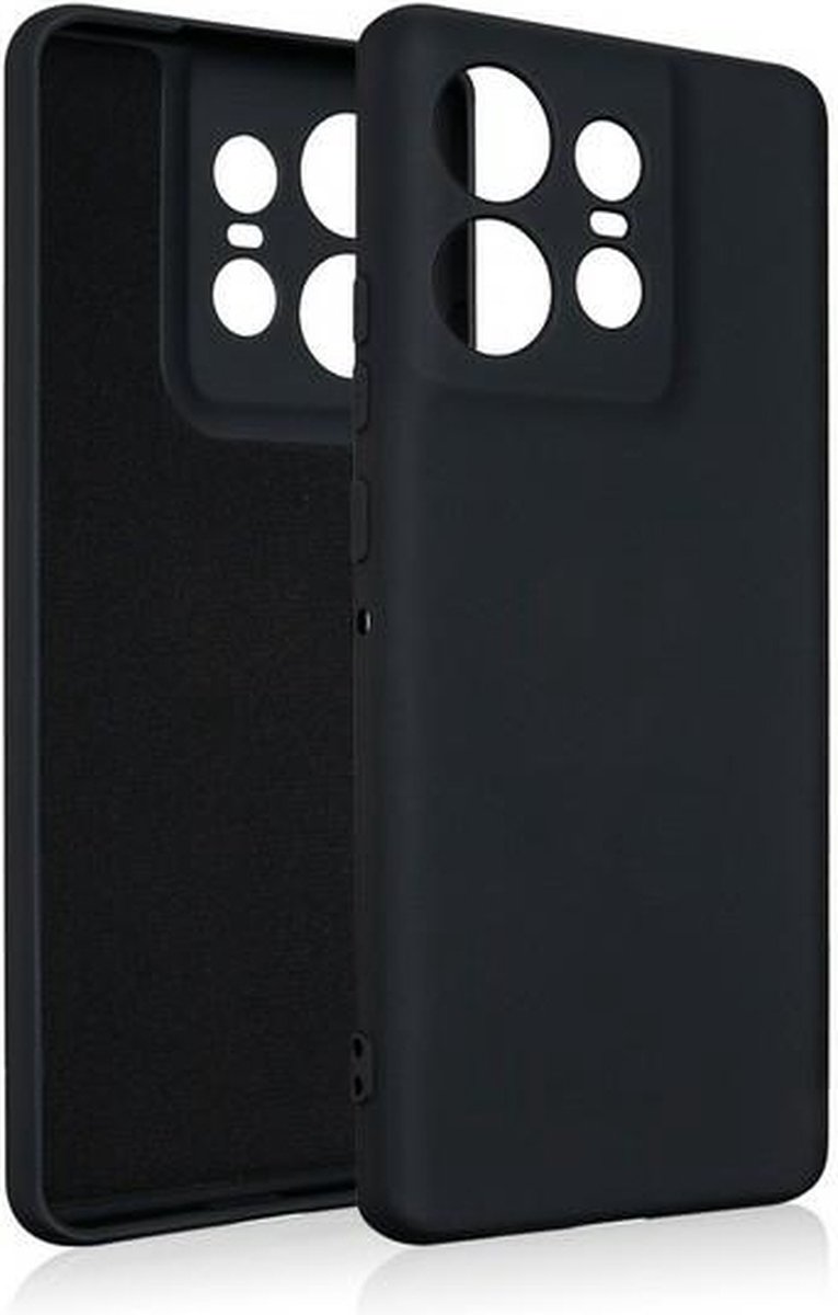Beline Siliconen hoesje voor Motorola Edge 50 Pro zwart/zwart