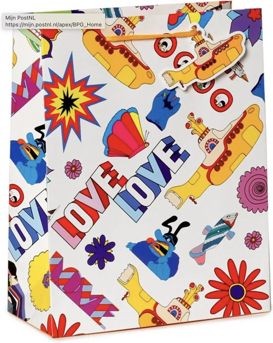 The Beatles Yellow Submarine Love Cadeautas Groot