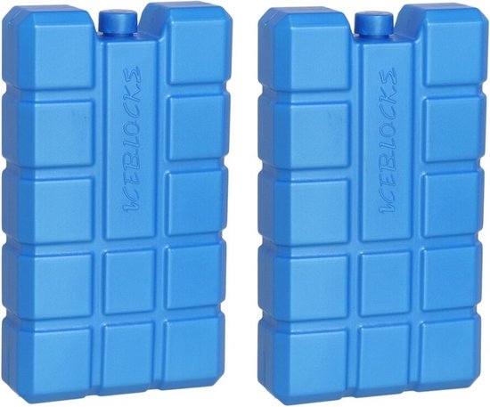 6x stuks koelelementen 400 ml 9,5 x 16 cm blauw - Koelblokken/koelelementen voor koeltas/koelbox van Koopman. — afbeelding 3