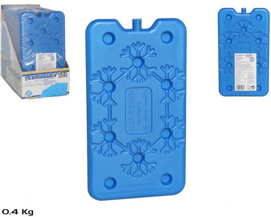 6x stuks koelelementen 400 ml 14 x 24 cm blauw - Koelblokken/koelelementen voor koeltas/koelbox van Magnusson — afbeelding 2