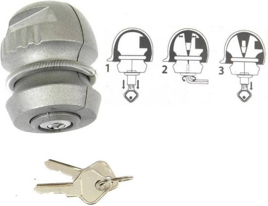Disselslot / kogelslot tot 50 mm - disselkogel / aanhangerslot / carvanslot van ProPlus — afbeelding 2