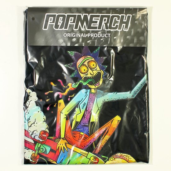 Rick et Morty Acid Skateboard Steez T-Shirt - Merchandise Officielle - XL