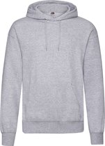 Fruit of the Loom capuchon sweater lichtgrijs voor volwassenen - Classic Hooded Sweat - Hoodie - Heren kleding 2XL