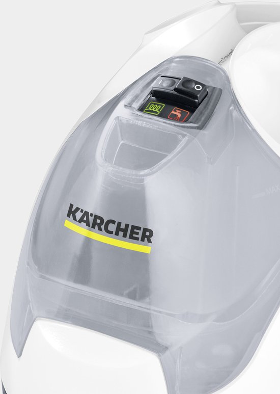 Kärcher stoomreiniger SC 2 EasyFix, stoomdruk: 3,2 bar, opwarmtijd: 6,5 min., vermogen: 1.500 W, gebruiksoppervlakte: 75 m², reservoir: 1 l, met vloerreinigingsset, sproeiers en microvezel overtrek