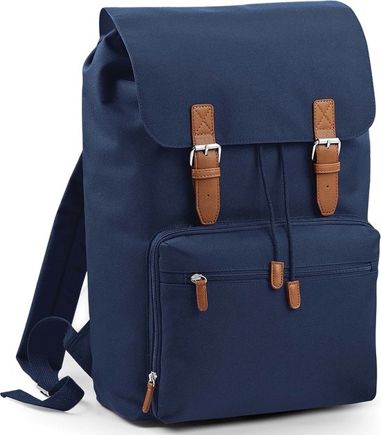 Sac a dos sac a dos vintage bleu marine 49 cm format A4 cartable sac. bol