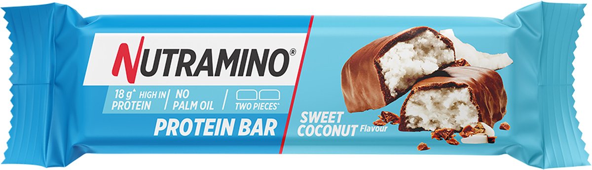 Goedkoopste Nutramino Protein Bar - Proteine Reep Coconut - 66g (1 stuk