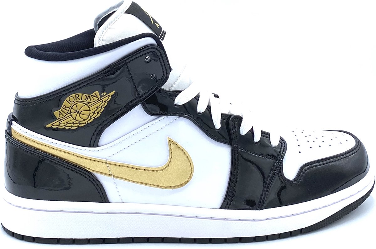 Nike Nike Air Jordan 1 Mid Patent “” “” Sneakers Heren Zwart