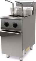 Bol.com HCB® - Professionele Horeca frituurpan - dubbele Friteuse - 2 x 125 liter - 400V - RVS / INOX frietketel - 42.5x76x112 c... aanbieding