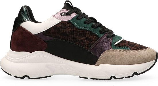 Maruti Raven Sneakers Leren Sneaker Dames Groen Maat 40 bol