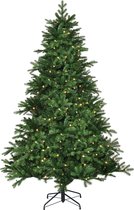 Bol.com Black Box Trees Brampton Kunstkerstboom met LED Verlichting - H215 x Ø142 cm - Groen aanbieding