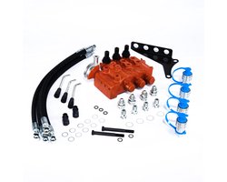 Nieuwe Hydraulische Stuurventielkit Achter - Dubbele Spoel - Geschikt voor Massey Ferguson Tractors 35, 50, 65, 135, 150, 165, 185, 285 enz. (3-Punts Linkage Controller) - SPH330033