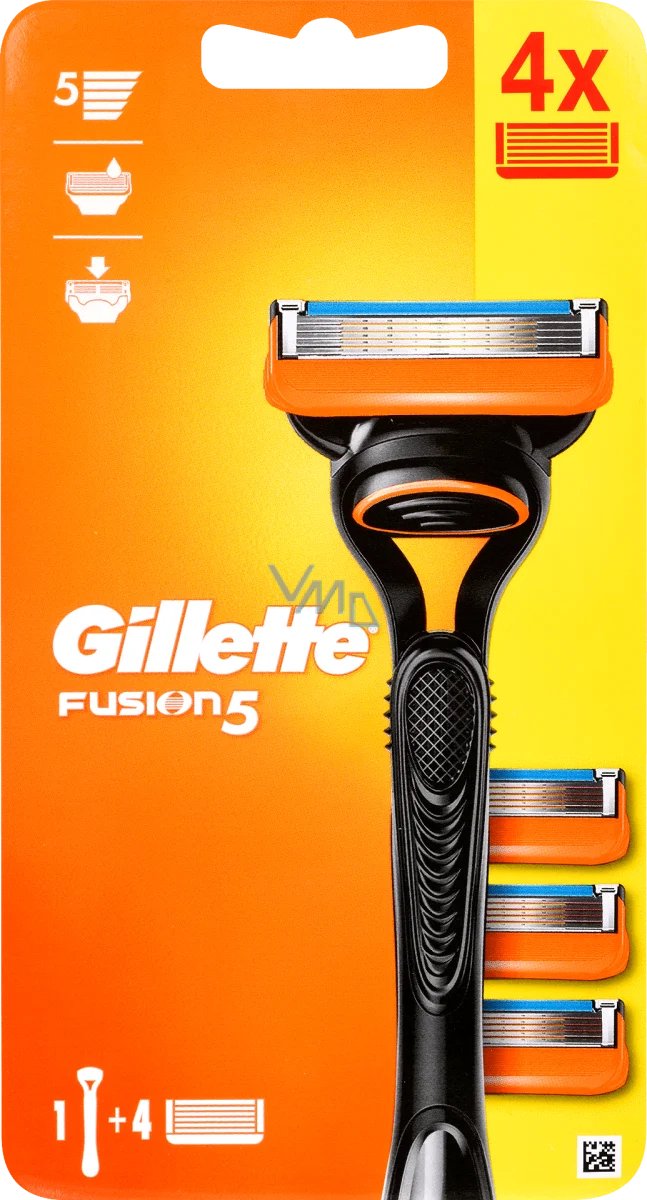 Gillette Fusion5 Manual Razor 4 Heads