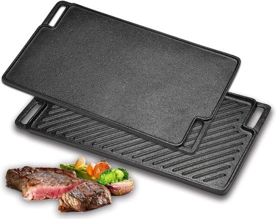 Victoria Rectangular Reversible Griddle 33x21Dishwasher Safe