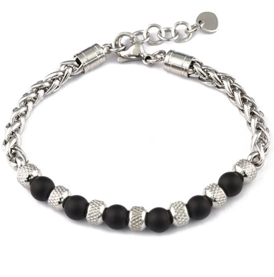 inSCINTILLE Ketting voor dames en heren met gelukshoorn van roestvrij staal met verstelbare ketting (Groente, Roestvrij staal