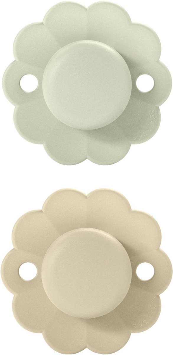 Goedkoopste Suavinex Wonder Reversible Duo Aqua/Gray 0-6m 2 stuks Silicone Fopspenen SXSWP1084406