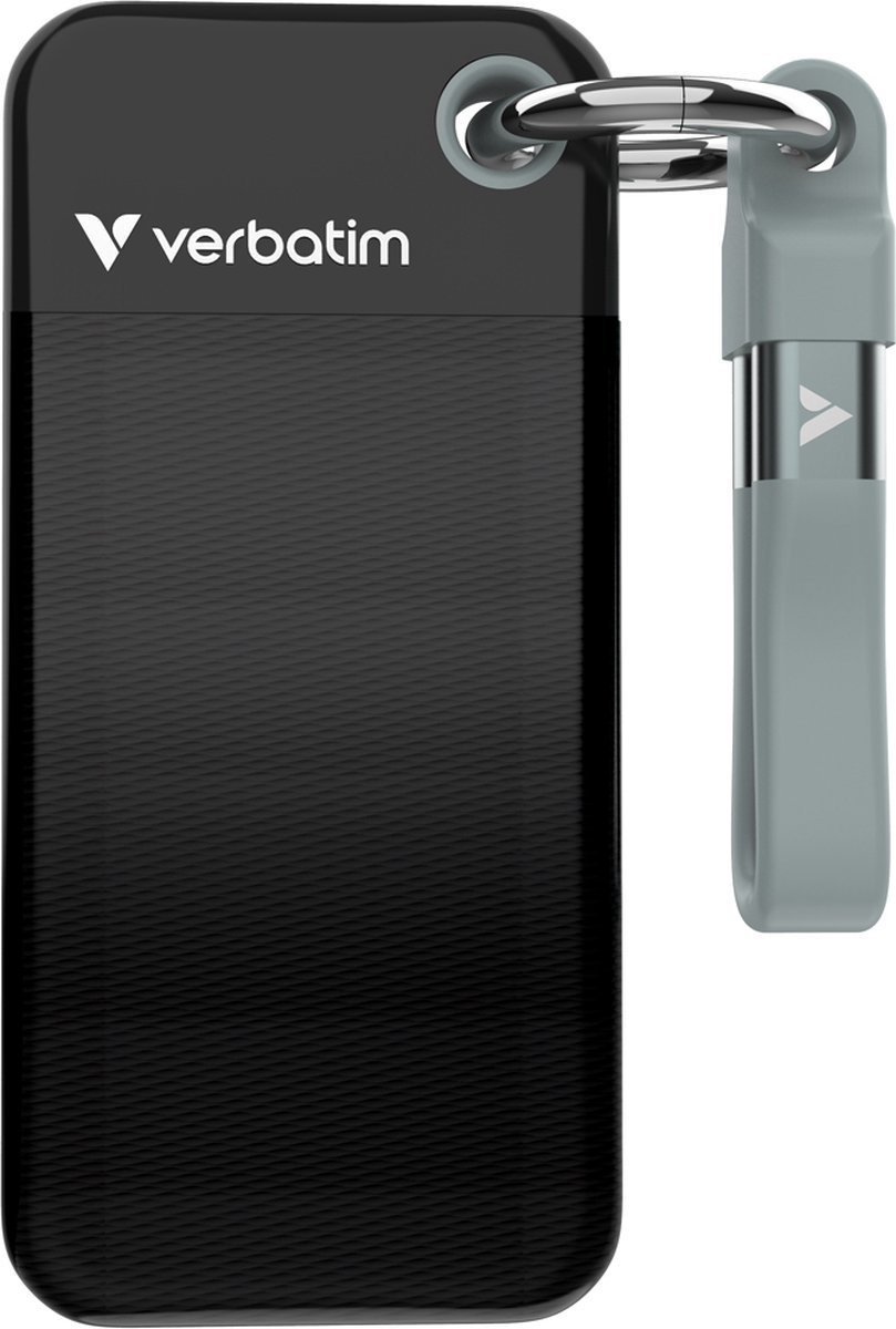 Verbatim Pocket SSD USB 3.2 Gen 2 2TB Zwart/Grijs