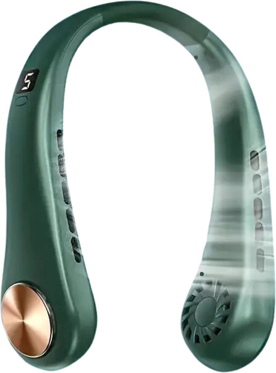 Bovista Nekventilator - Draagbare Gezichtsventilator - Neck Fan - Met Koeling - Hals - Hoofd - Groen - Nek