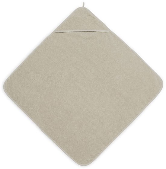 Jollein - Badcape - Beige - 100% Badstof Katoen - Baby Handdoek Omslagdoek, Badponcho - 75x75 cm