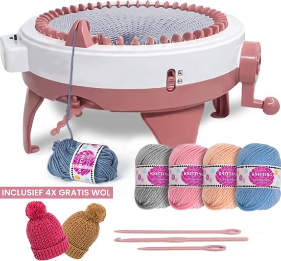 Ribaflex® - Breimachine XXL - Inclusief Handleiding - 48 Naalden - Breimolen - Knitting machine - Punnikmolen- Inclusief 5x gratis wol -