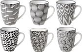 Cosy&Trendy Nikko Black Beker - Ø 7 cm - Set-6