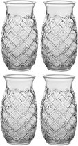 4x Cocktailglazen 505 ml Pina Colada serie - 50 cl - Cocktails drinken - Cocktailglazen van glas