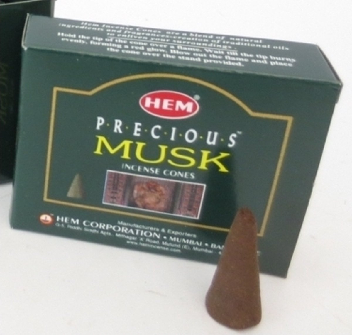 HEM Wierook kegeltjes in huisgeur Musk - 60x kleine kegeltjes - Ontspannend - Kalmerend Multi