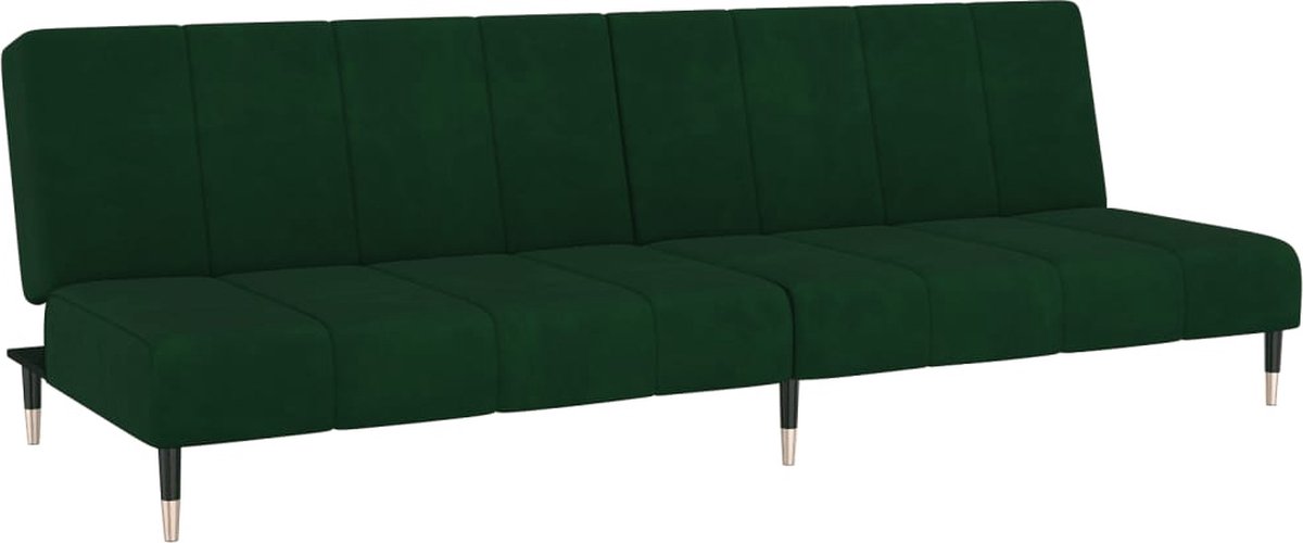 Slaapbank - Uitklapbaar - Slaapstoel - Logeerbed - Zetelbed - Slaapfauteuil - Vouwbed - 2 persoons - Zeer comfortabel - Donkergroen