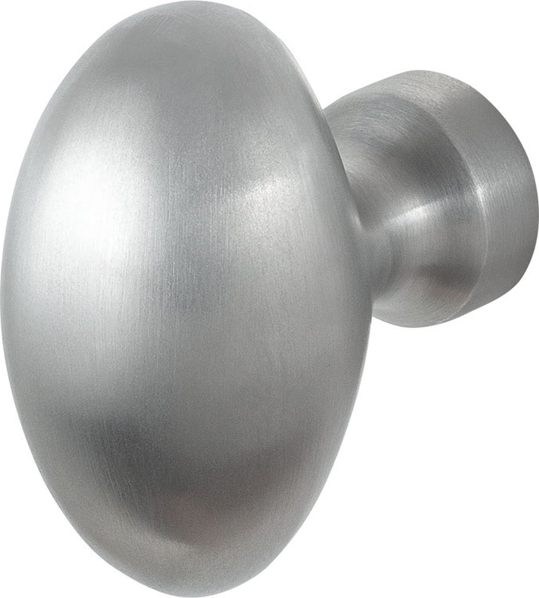 Deurknop - RVS geborsteld - RVS - GPF - GPF9951.09 S1 ei-knop RVS geborsteld 62mm draaibaar inclusief krukstift