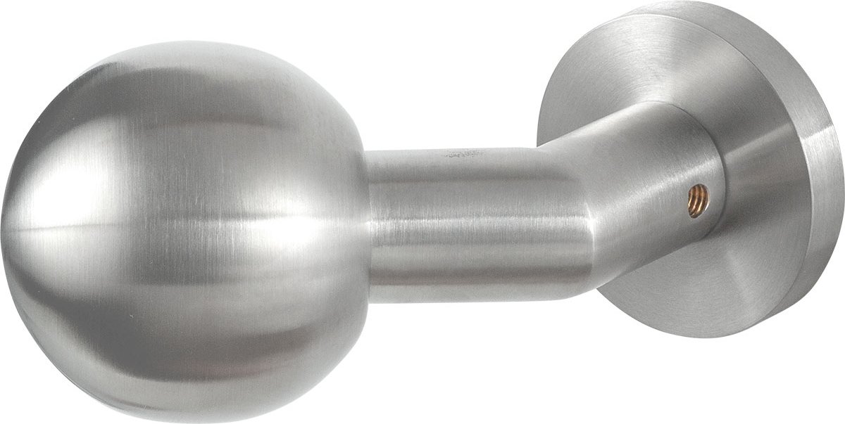 Deurknop - RVS geborsteld - RVS - GPF - GPF9953.09-00 RVS mat verkropte kogelknop S1 55mm draaibaar met ronde