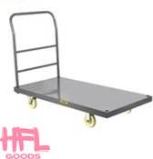 Bol.com HFL Goods Platform Truck - Winkel Kar - Platformtruck - Winkelwagen met 5"nylon wielen aanbieding
