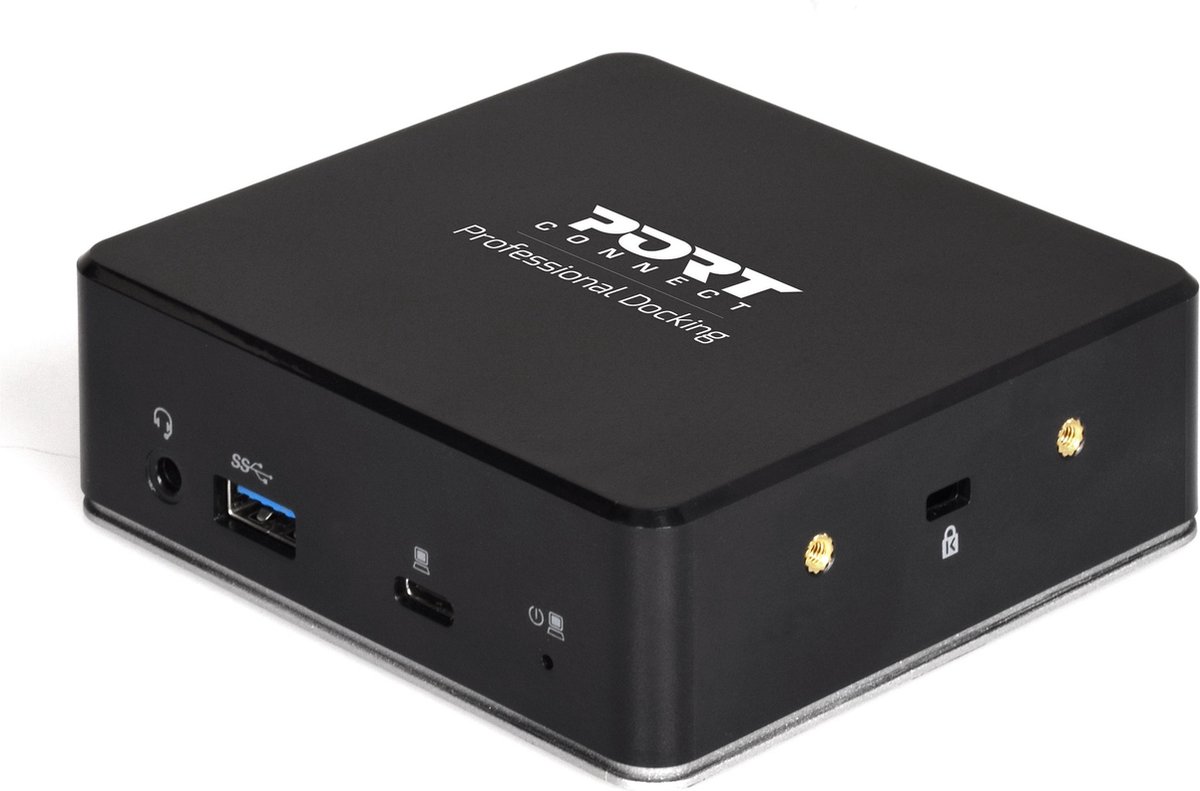 Port Connect - Dockingstation - 2 x 2K USB-A & USB-C - 7 Apparaten - 85W - Met HDMI - Zwart