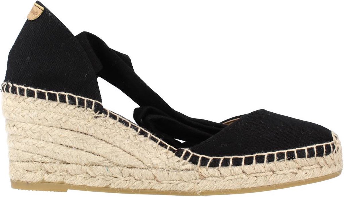 Espadrilles met sleehak en linten | JULIA