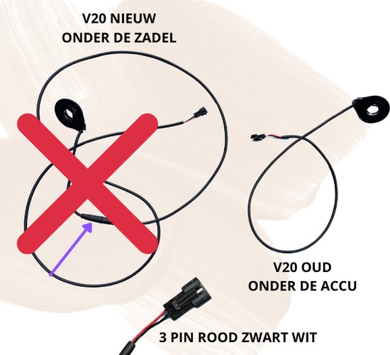 Foto: Qmwheel trapsensor v20 fatbike onder de accu pedalsensor sensor