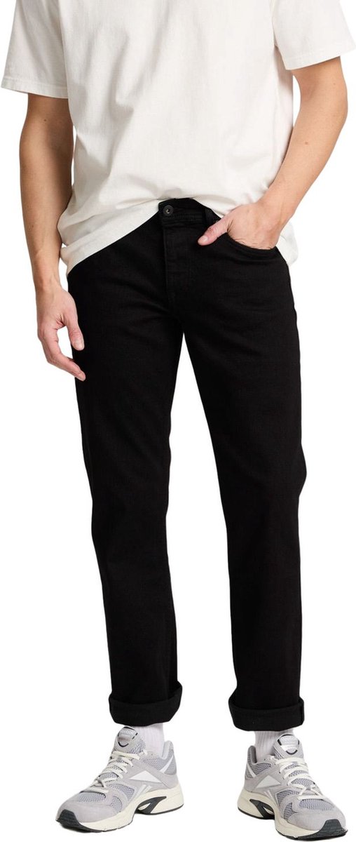 Cross Jeans Heren Jeans Broeken DYLAN regular/straight Fit Zwart 30W / 34L Volwassenen