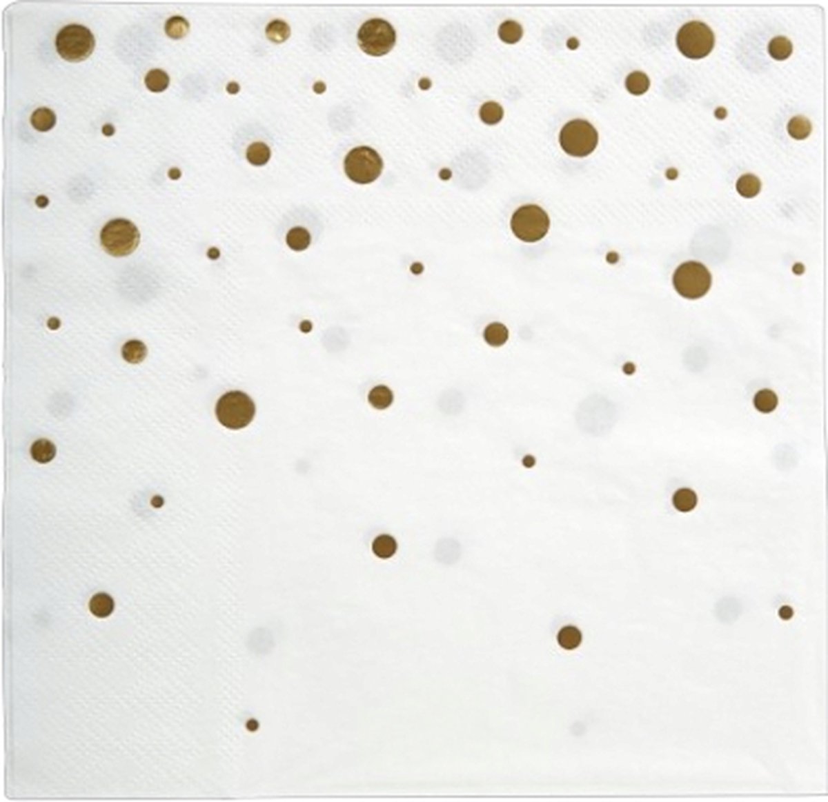 Party table ware - Napkins gold/white
