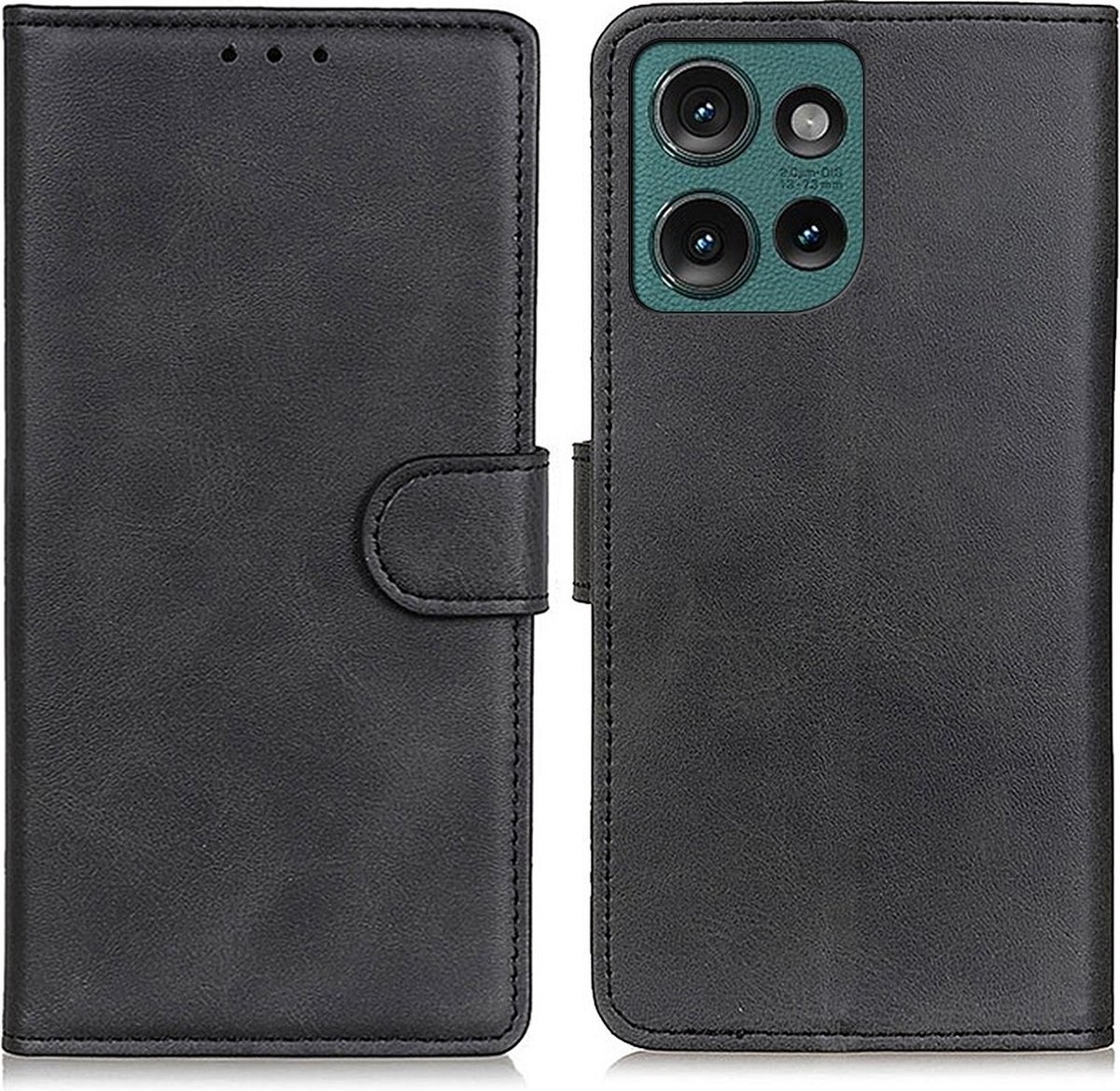 Coverup Hoesje - Geschikt voor Motorola Edge 50 Neo Hoesje - Coverup Luxe Book Case - Zwart