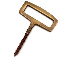 Slotoog Messing antiek Hollands model 60x40mm