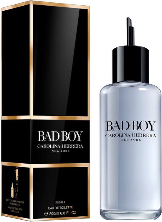 Carolina Herrera Bad Boy - 200 ml - eau de toilette refill - navulling