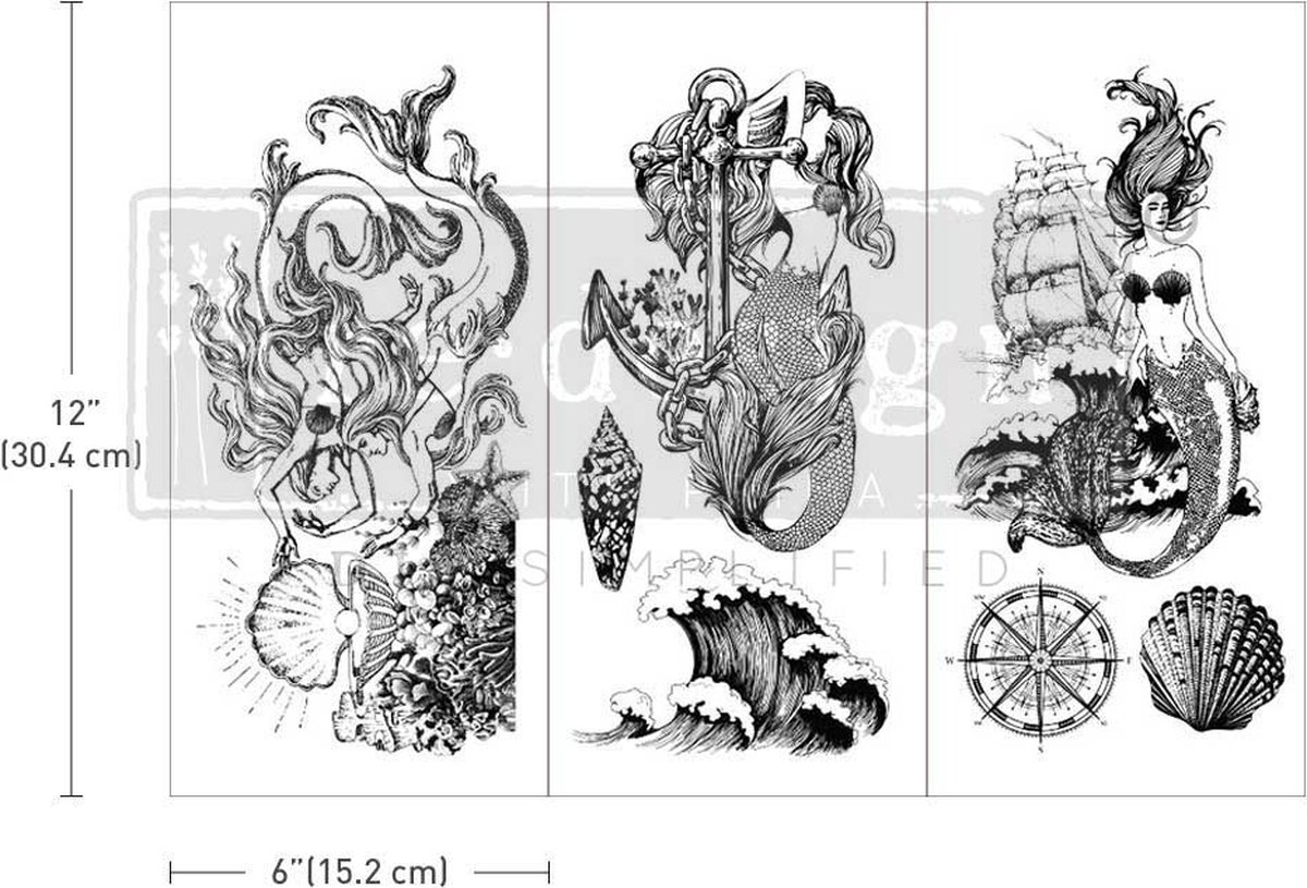 Redesign - Decor Transfer - Mermaid Treasure