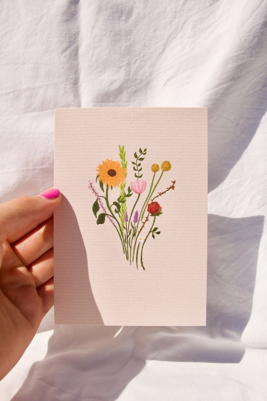 KP® Wenskaarten Ovaal A6 - Speicaal voor jou bloemen - 10 stuks