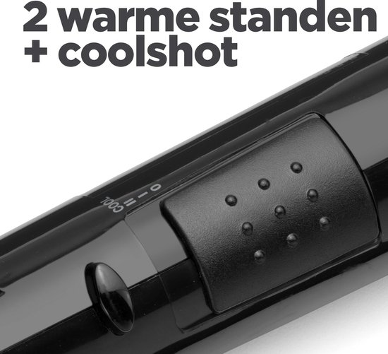 BaByliss Smooth Shape Airstyler Föhnborstel AS86E - Geschikt voor korter haar - 2 opzetborstels - Coolshot - Krulborstel
