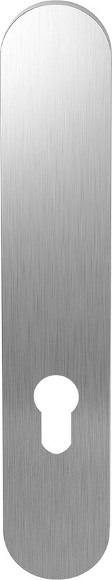 Partie trou GPF plaque arrière longue arrondie 218x40x8.5mm sans trou de manivelle PC72