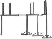 Bol.com Playseat® TV Stand Pro - TV Standaard voor 3 TV's - Uitbreidbaar - Zilver aanbieding