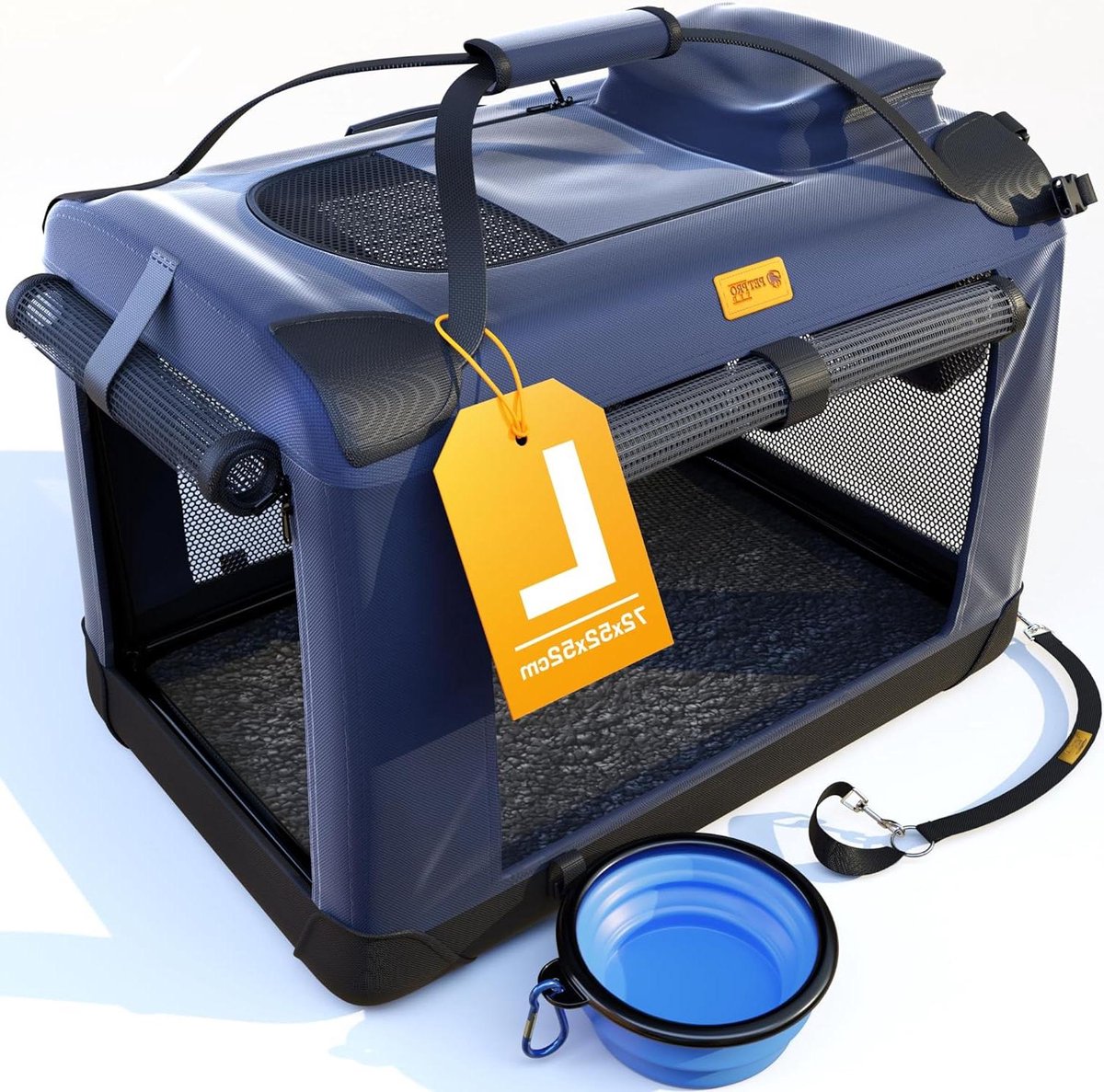 Hondenbench Grote Hond Auto Krat – Opvouwbare Hondenkrat voor Reisdragers